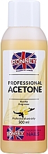 PRZECENA! Acetonowy zmywacz do paznokci Wanilia - Ronney Professional Acetone Vanilia * — Zdjęcie N1