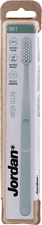 Miękka szczoteczka do zębów, miętowa - Jordan Green Clean Soft — Zdjęcie N1