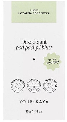 Dezodorant Aloes i czarna porzeczka - Your Kaya — Zdjęcie N1