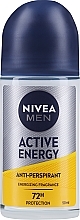Antyperspirant w kulce dla mężczyzn - NIVEA MEN Active Energy Deodorant Roll-On  — Zdjęcie N2