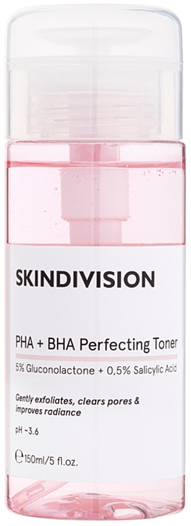 Tonik kwasowy do twarzy - SkinDivision PHA + BHA Perfecting Toner