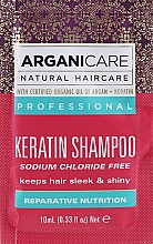 Szampon keratynowy do każdego rodzaju włosów - ArganiCare Shampoo for All Hair Types (próbka) — Zdjęcie N1