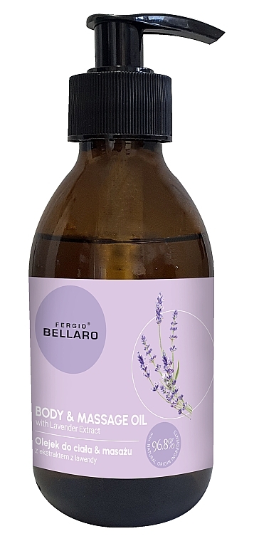 Olejek do ciała i masażu z ekstraktem z lawendy - Fergio Bellaro Body & Massage Oil — Zdjęcie N1