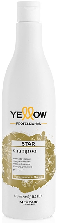 Prostujący szampon termoochronny do włosów - Yellow Star Shampoo — Zdjęcie N1