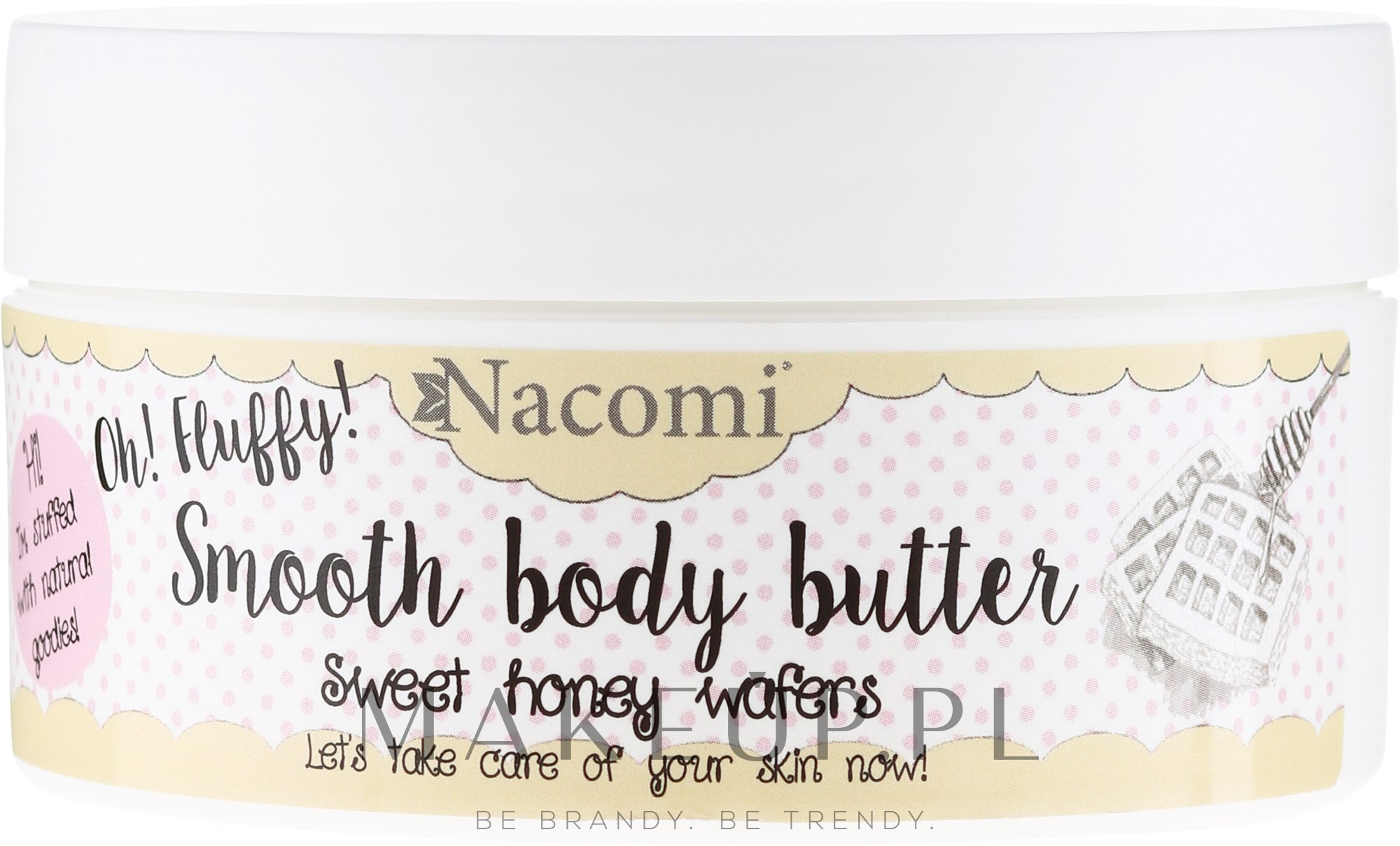 Wygładzające masło do ciała Miodowe gofry - Nacomi Smooth Body Butter Sweet Honey Wafers — Zdjęcie 100 g