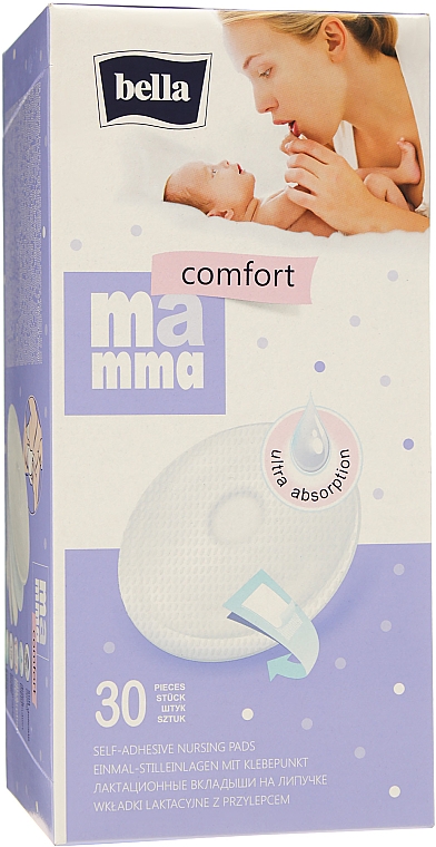 Wkładki laktacyjne z paskiem samoprzylepnym Mamma Comfort - Bella — Zdjęcie N1