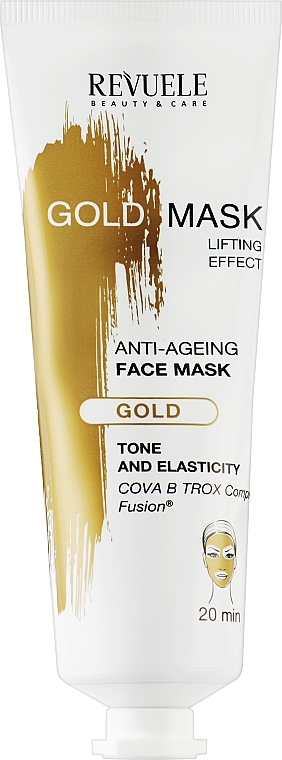 Aktywna złota maseczka przeciwstarzeniowa do twarzy - Revuele Anti-Age Gold Lifting Effect Mask — Zdjęcie N1