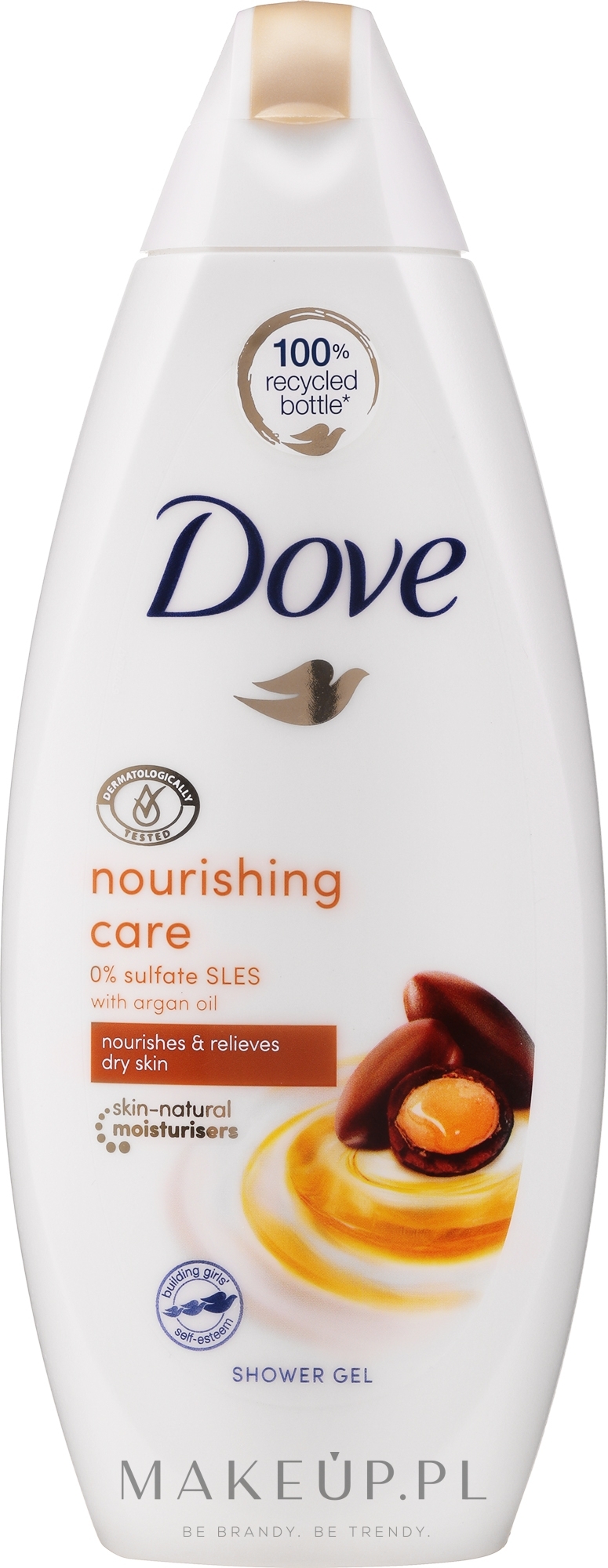 Odżywczy żel pod prysznic z olejem arganowym - Dove Nourishing Care & Oil Shower Gel — Zdjęcie 250 ml