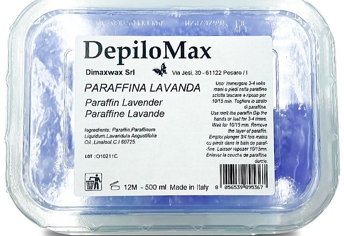 Parafina kosmetyczna Lawenda - DimaxWax DepiloMax Parafin Lavander — Zdjęcie N3
