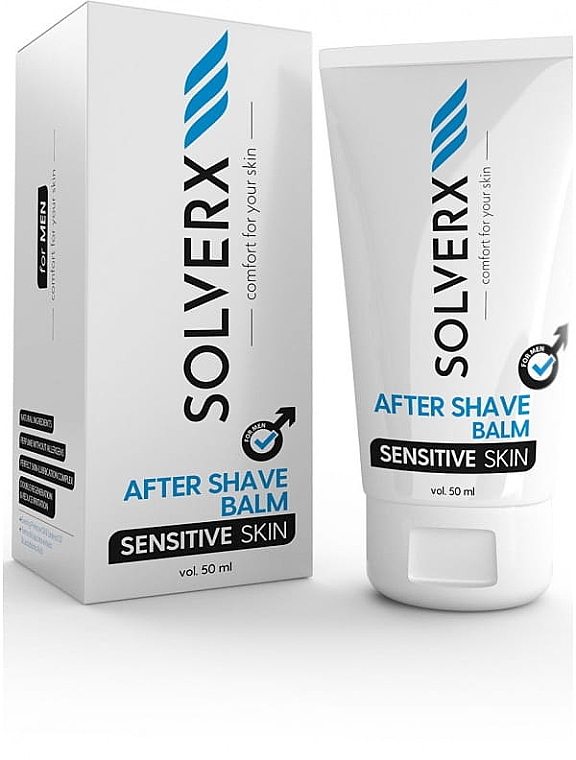Balsam po goleniu do skóry wrażliwej - Solverx Sensitive Skin Aftershave Balm — Zdjęcie N1
