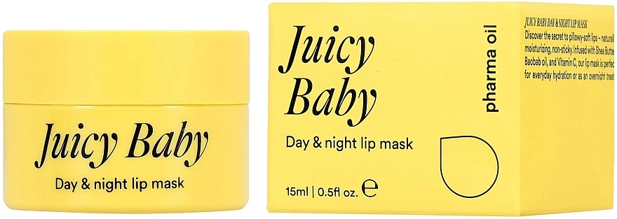 Maska do ust - Pharma Oil Juicy Baby Lip Mask — Zdjęcie N1