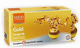 Kup Zestaw - VLCC Gold Facial Kit (peeling/10g + gel/10g + cr/10g + mask/10g)