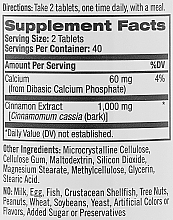 Ekstrakt z cynamonu w tabletkach - Natrol Cinnamon Extract  — Zdjęcie N2