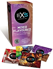 Kup Prezerwatywy smakowe, 12 szt. - EXS Condoms Chocolate Bubble Gum Strawberry Cola Mixed Flavoured