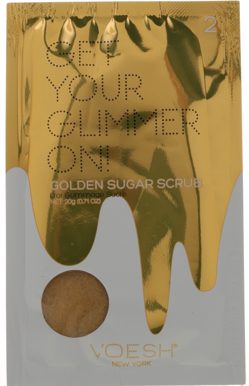Zestaw do pedicure - Voesh Deluxe Golden Glimmer Pedi In A Box 5 in 1 — Zdjęcie N2
