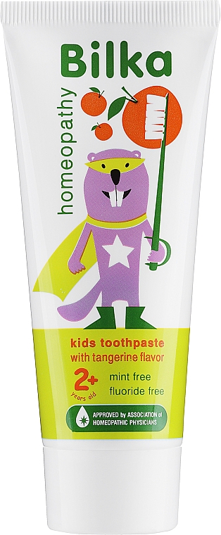 Homeopatyczna pasta do zębów dla dzieci o smaku pomarańczowym - Bilka Homeopathy Kids 2+ Organic Toothpaste — Zdjęcie N1