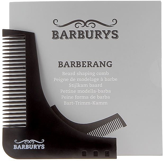 Grzebień do brody - Barburys Barberang Beard Shaping Comb — Zdjęcie N2
