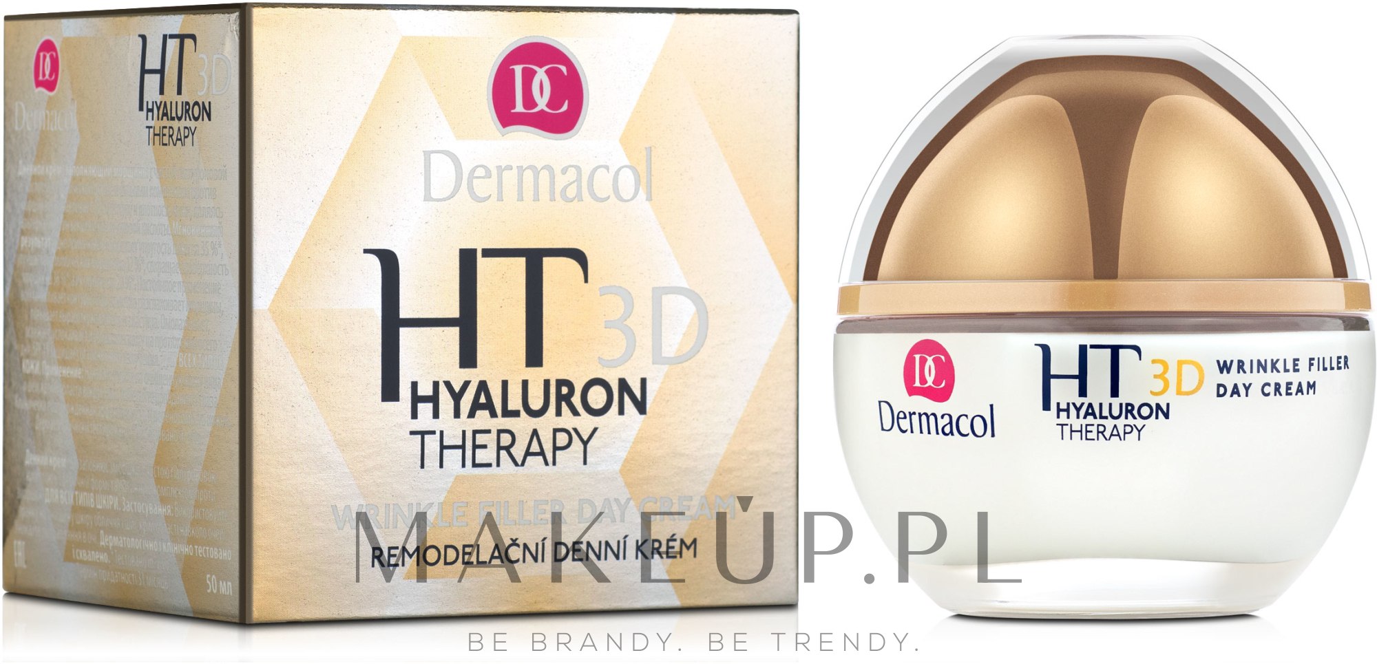 Krem z czystym kwasem hialuronowym do twarzy na dzień - Dermacol Hyaluron Therapy 3D Wrinkle Day Filler Cream — Zdjęcie 50 ml