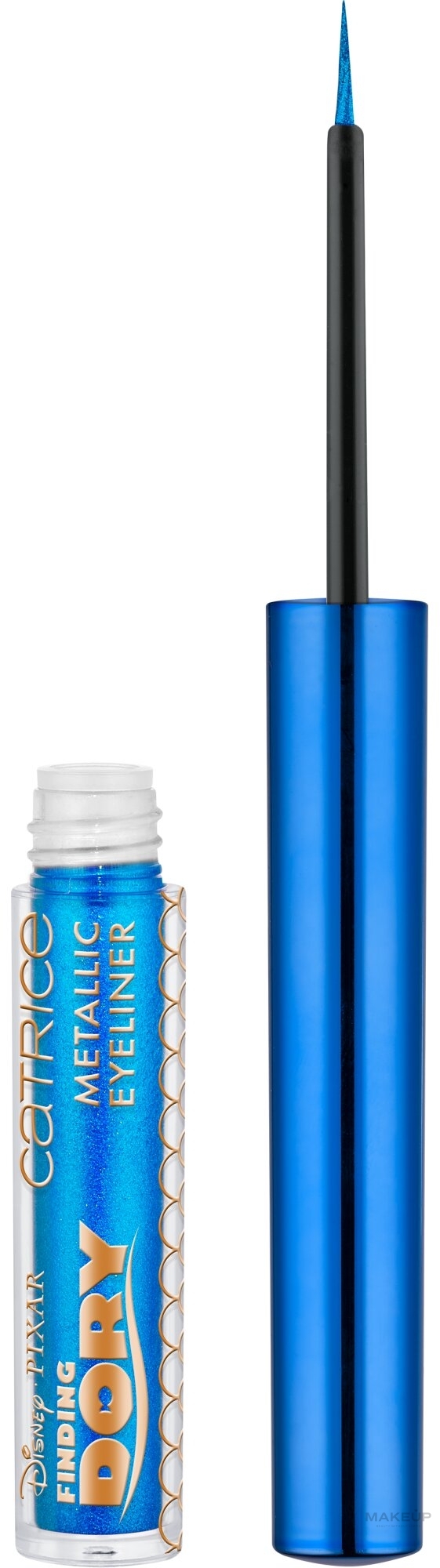 Metaliczny eyeliner w płynie - Catrice Disney Pixar Finding Dory Metallic Eyeliner — Zdjęcie 010 - Blue Lagoon