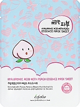 Kup Nawilżająca maska w płachcie z kwasem hialuronowym i ekstraktem z brzoskwini - Esfolio Hyaluronic Acid With Peach Essence Mask Sheet