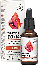 Kup Suplement diety D3+K2mk7 Forte 4000IU - Aura Herbals Vitamin D3+K2mk7 Forte 4000IU