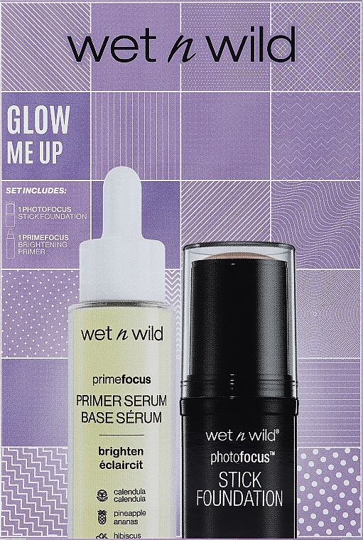 Zestaw prezentowy - Wet N Wild Glow Me Up (found/12g + primer/30ml) — Zdjęcie N1