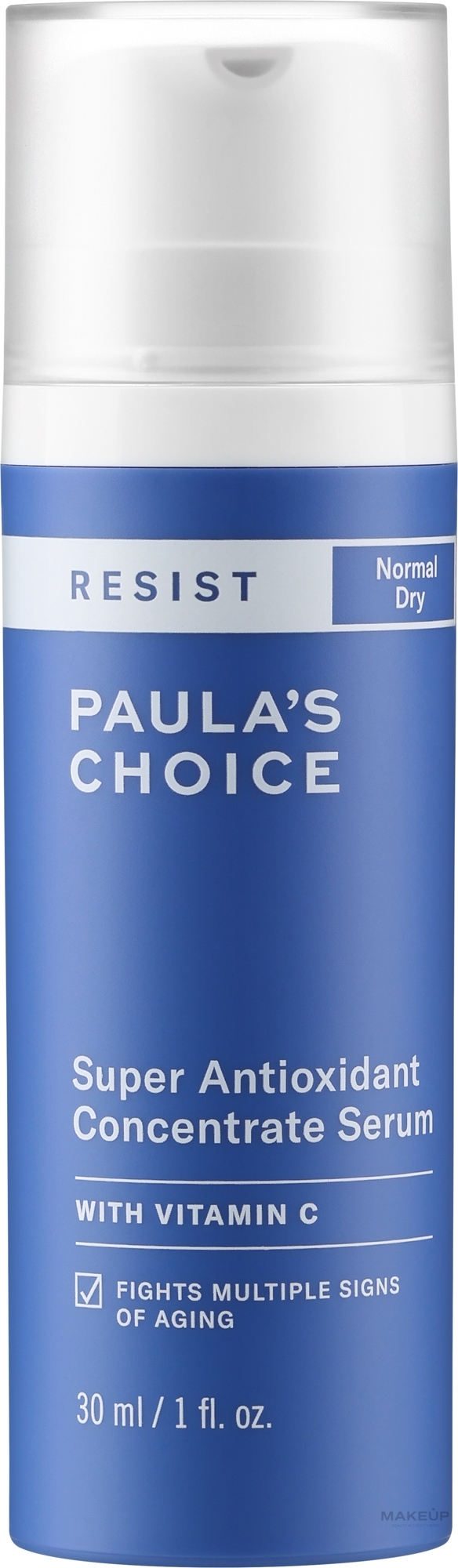 Serum antyoksydacyjne z witaminą C do twarzy - Paula's Choice Resist Anti-Aging Super Antioxidant Concentrate Serum — Zdjęcie 30 ml