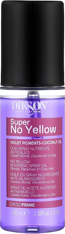 Olejek neutralizujący żółknięcie włosów - Dikson Super No-Yellow Oil — Zdjęcie N1