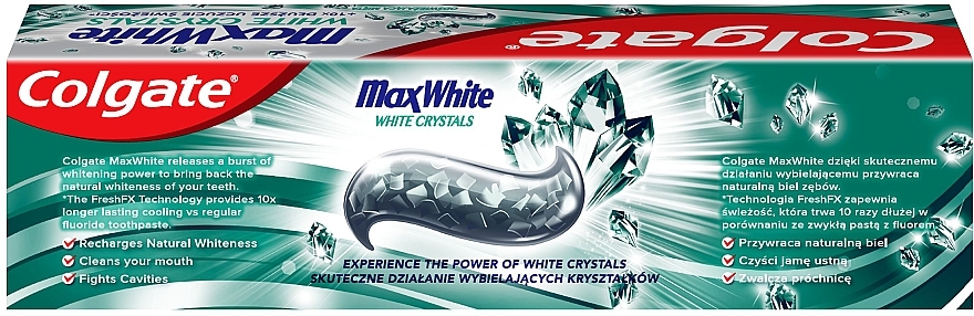 Pasta do zębów - Colgate Max White White Crystals — Zdjęcie N2