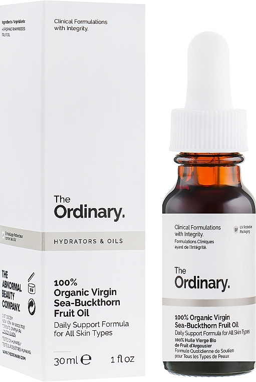PRZECENA! Olej z rokitnika zwyczajnego - The Ordinary Organic Virgin Sea-Buckthorn Fruit Oil * — Zdjęcie N2