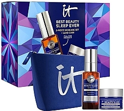 Zestaw - It Cosmetics Best Beauty Sleep Ever Set (serum/30ml + cr/14ml + bag/1pcs) — Zdjęcie N1