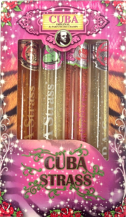 Cuba Ladies Strass Gift Set - Zestaw (edp 4 x 35 ml) — Zdjęcie N1