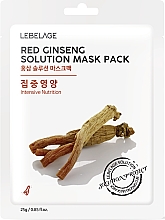 Kup Maseczka do twarzy w płachcie - Lebelage Red Ginseng Solution Mask