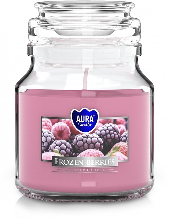 Świeca zapachowa w słoiku Mrożone jagody - Bispol Aura Frozen Berries Candles — Zdjęcie N1