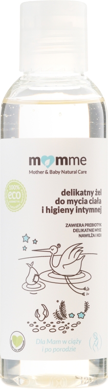 Delikatny żel do mycia ciała i higieny intymnej dla mam w ciąży i po porodzie - Momme Mother Natural Care Gel — Zdjęcie N2