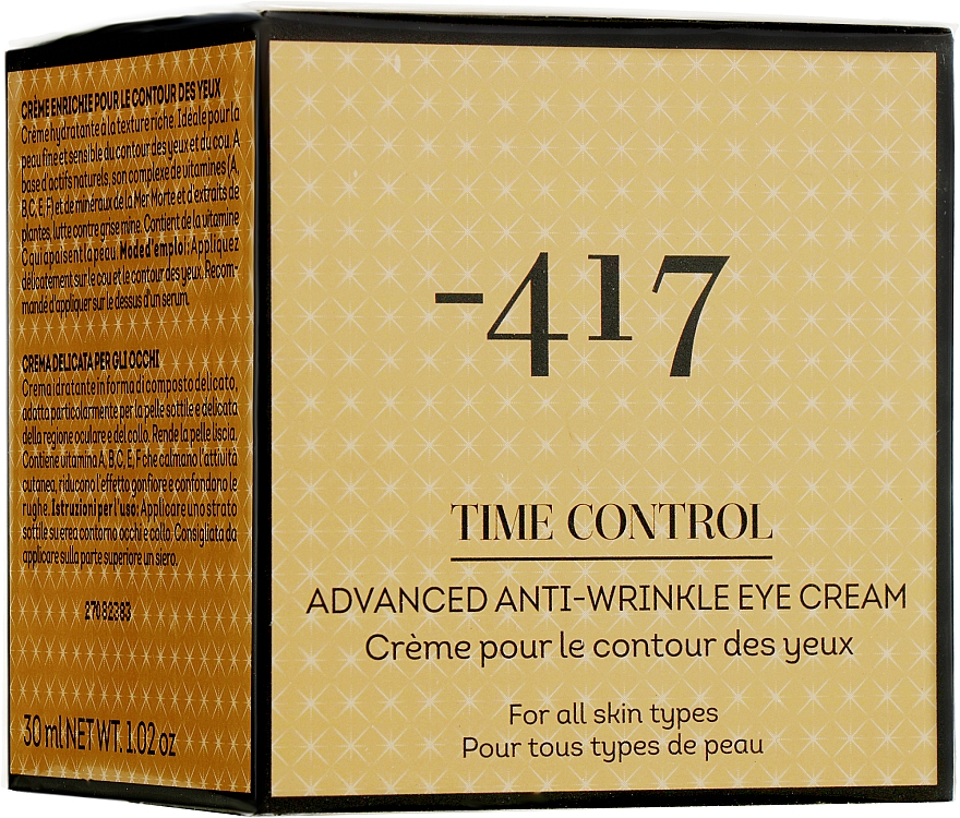 Bogaty krem przeciwzmarszczkowy pod oczy - -417 Time Control Collection Rich Eye Cream — Zdjęcie N3