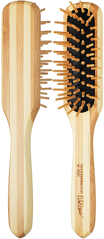 Bambusowa szczotka do włosów, 03224 - Eurostil Bamboo Paddle Small Model — Zdjęcie N1