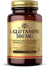 L-Glutamina w kapsułkach, 500 mg - Solgar L-Glutamine — Zdjęcie N1