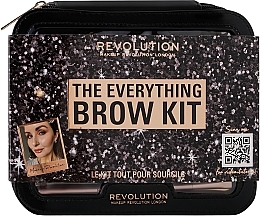 Kup Zestaw, 8 produktów - Makeup Revolution "The Everything" Brow Kit Gift Set