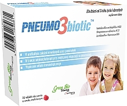 Kup PRZECENA! Suplement diety o smaku malinowym - Pneumo3Biotic *