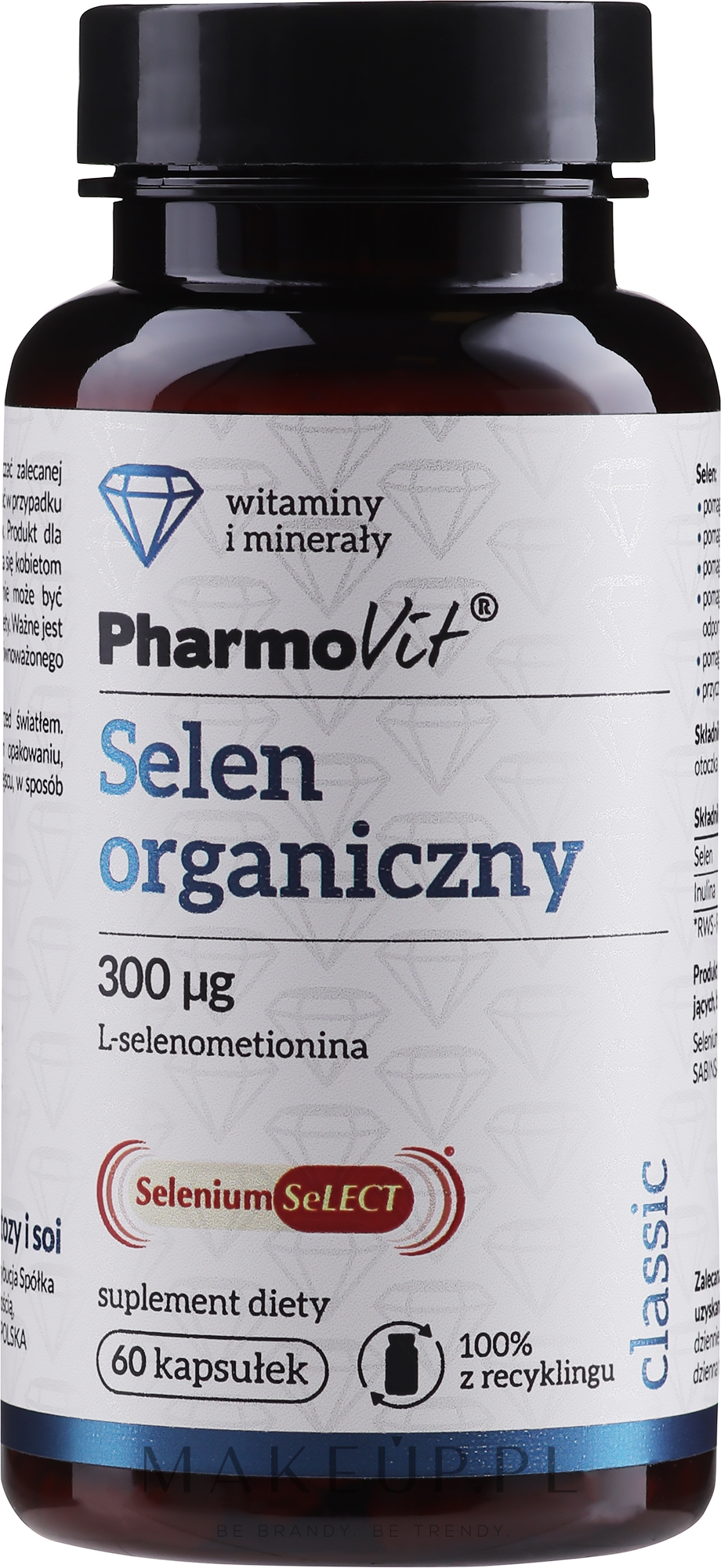 Suplement diety Selen organiczny, 300 mg - PharmoVit Selen — Zdjęcie 60 szt.