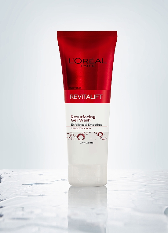 Żel peelingujący z kwasem glikolowym do oczyszczania i wygładzania twarzy - L'Oreal Paris Revitalift — Zdjęcie N2