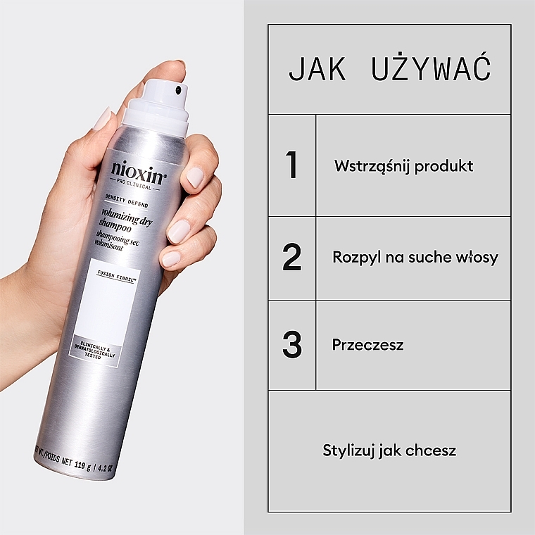 Szampon do włosów suchych - Nioxin Pro Clinical Density Defend Volumizing Dry Shampoo — Zdjęcie N5