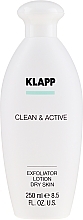 PRZECENA! Peelingujący lotion do suchej skóry ciała - Klapp Clean & Active Exfoliator Dry Skin * — Zdjęcie N2