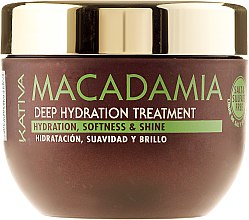 Maseczka głęboko nawilżająca do włosów - Kativa Macadamia Deep Hydrating Treatment — Zdjęcie N1