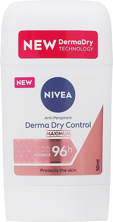 Antyperspirant dla kobiet - NIVEA Anti-perspirant Derma Dry Control Extreme Sweat Defence Maximum 96H — Zdjęcie N1