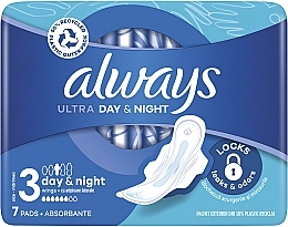 Podpaski, 7 szt. - Always Ultra Night Instant Dry Protection — Zdjęcie N1