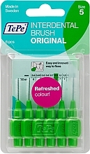 Kup Zestaw szczotek międzyzębowych Original, 0,8 mm, zielony - TePe Interdental Brush Original Size 5