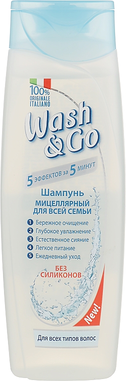Szampon micelarny - Wash&Go Shampoo — Zdjęcie N1