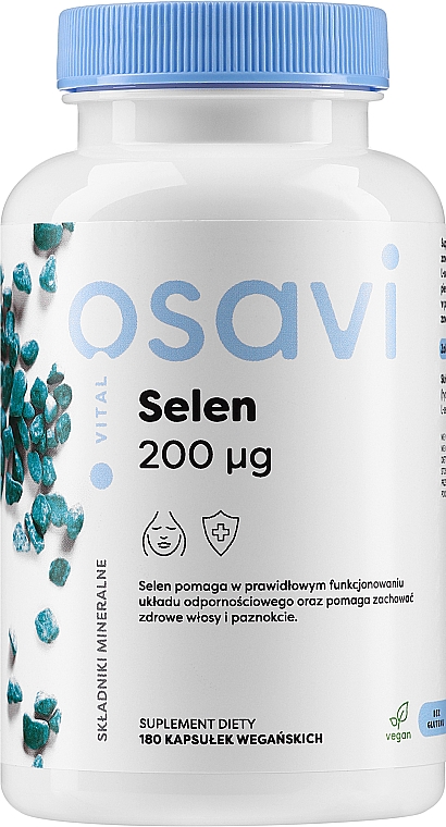 Suplement diety Selen, 200 μg - Osavi Selen 200 Mcg — Zdjęcie N3